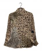HERMESエルメス）の古着「シルクレオパードシャツ」｜ベージュ