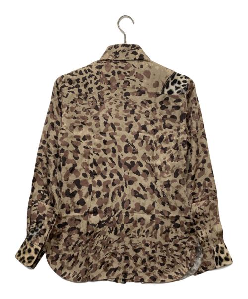 HERMES（エルメス）HERMES (エルメス) シルクレオパードシャツ ベージュ サイズ:38の古着・服飾アイテム