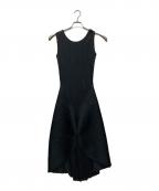 PLEATS PLEASEプリーツプリーズ）の古着「ノースリーブ変形プリーツワンピース/PP53-JH557」｜ブラック