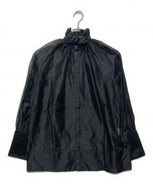 AK+1×Demi-Luxe Beams（エーケーワン×デミルクス ビームス）の古着「パフカラーシアーブラウス」｜ブラック