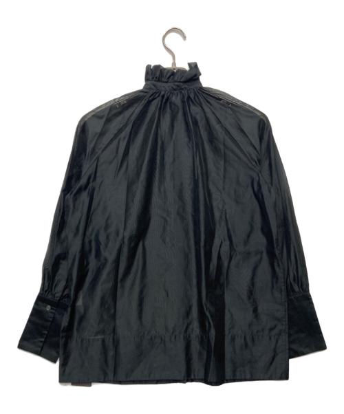 AK+1（エーケーワン）AK+1 (エーケーワン) Demi-Luxe BEAMS (デミルクス ビームス) パフカラーシアーブラウス ブラック サイズ:36 未使用品の古着・服飾アイテム