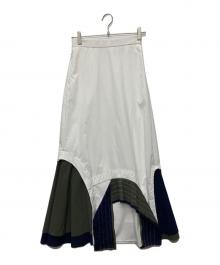 UN3D.（アンスリード）の古着「LAYER PARTS SK レイヤー パーツ スカート/522450800601」｜ホワイト