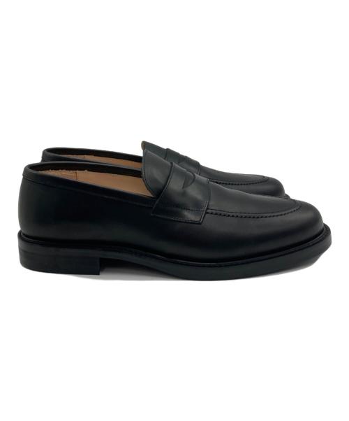 IRU（IRU）Iru (IRU) CLASSIC COIN LOAFER ブラック サイズ:271/2の古着・服飾アイテム