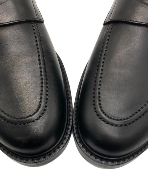 IRU（IRU）Iru (IRU) CLASSIC COIN LOAFER ブラック サイズ:271/2の古着・服飾アイテム