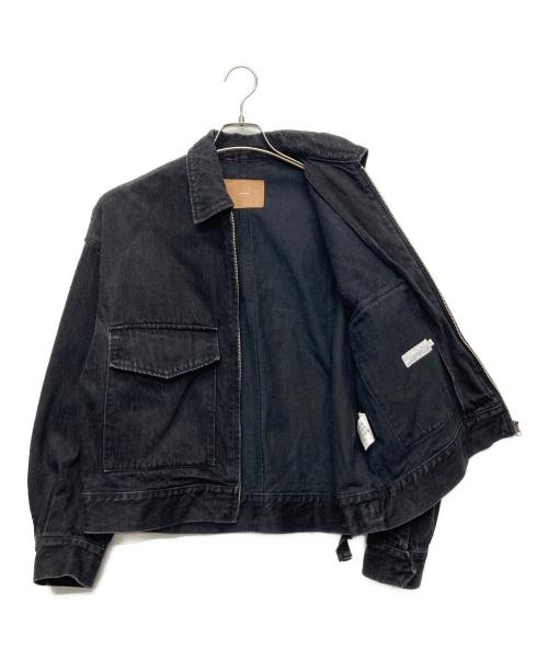 Graphpaper（グラフペーパー）Graphpaper (グラフペーパー) Selvage Denim Zip Jacket/GL251-30191RB ブラックの古着・服飾アイテム