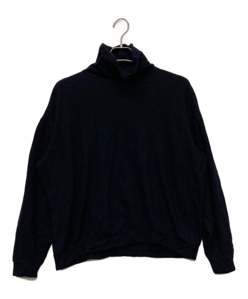 COMOLI（コモリ）COMOLI (コモリ) ウール天竺 長袖タートルネック/Y03-05006 ネイビー サイズ:４の古着・服飾アイテム
