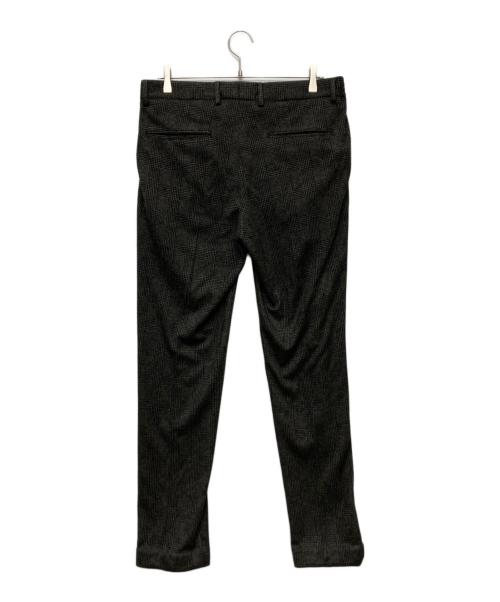 giab's ARCHIVIO（ジャブス アルキヴィオ）giab's ARCHIVIO (ジャブス アルキヴィオ) 別注RIBringグレンプレイドジャージー 1プリーツリブパンツ/A5785 グレー サイズ:４８の古着・服飾アイテム