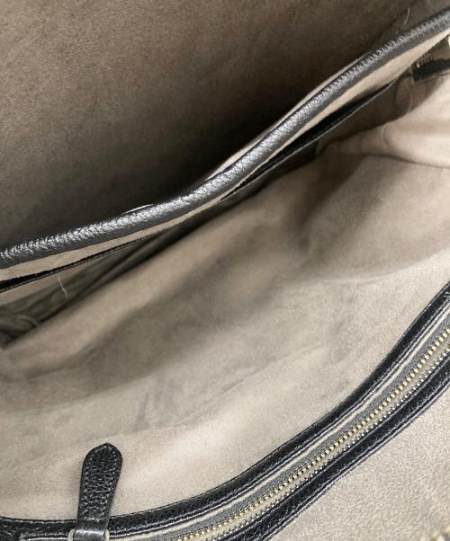 BARNEYS NEWYORK（バーニーズ・ニューヨーク）BARNEYS NEWYORK (バーニーズ・ニューヨーク) レザーリュック ブラックの古着・服飾アイテム