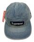 中古・古着 Supreme (シュプリーム) Washed Chino Twill Camp Cap インディゴ 未使用品：13000円