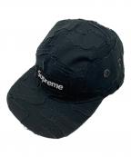 SUPREMEシュプリーム）の古着「Layered Camo Camp Cap」｜ブラック