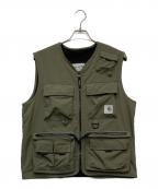 Carhartt WIPカーハート ワークインプログレス）の古着「ELMWOOD VEST/I026023.966.00.03」｜オリーブ