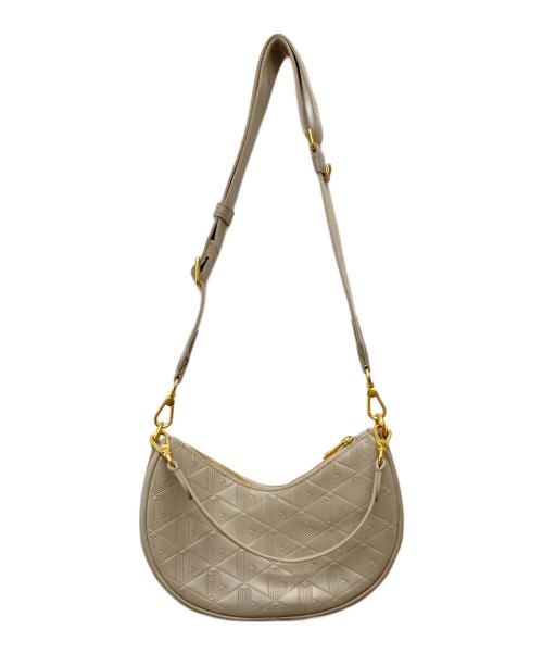 LACOSTE（ラコステ）LACOSTE (ラコステ) ハーフムーンショルダーバッグ ベージュの古着・服飾アイテム