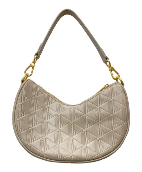 LACOSTE（ラコステ）LACOSTE (ラコステ) ハーフムーンショルダーバッグ ベージュの古着・服飾アイテム