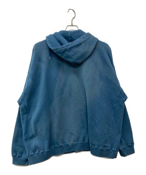 DAIRIKU（ダイリク）DAIRIKU (ダイリク) water-repellent  Vintage wash hoodie/23AW C-1 ブルー サイズ:Mの古着・服飾アイテム