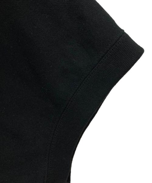 COMME des GARCONS（コムデギャルソン）COMME des GARCONS (コムデギャルソン) ロゴプリントフードポンチョ/SZ-T018 ブラック サイズ:Ｍの古着・服飾アイテム