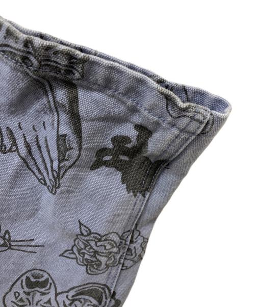 BlackEyePatch（ブラックアイパッチ）BlackEyePatch (ブラックアイパッチ) UE TATTOO FLASH DUCK PANTS ブルー サイズ:Ｓの古着・服飾アイテム