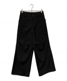 COMMON DIVISOR（コモンデバイザー）の古着「変形ワイドパンツ/C/D 22P03LP09B」｜ブラック