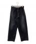 Graphpaper（グラフペーパー）の古着「Selvage Denim Belted Pants/GU253-40064DB」｜ブラック