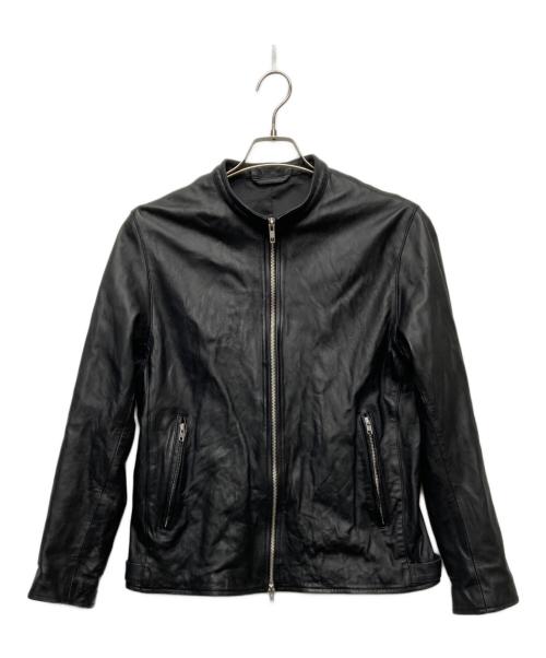 JOURNAL STANDARD（ジャーナルスタンダード）JOURNAL STANDARD (ジャーナルスタンダード) シープレザー シングルライダースジャケット/23011600565030 ブラック サイズ:Mの古着・服飾アイテム