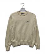 stussyステューシー）の古着「Care Label Sweater/117140」｜アイボリー
