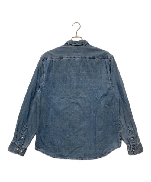 SUPREME（シュプリーム）Supreme (シュプリーム) CLASSIC LOGO DENIM SHIRT ブルー サイズ:Lの古着・服飾アイテム