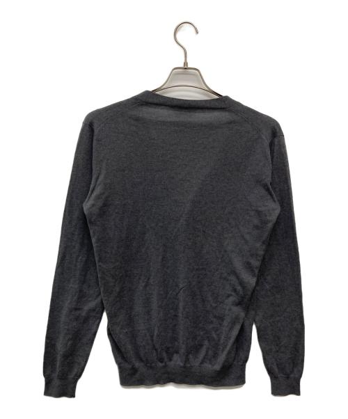 PRADA（プラダ）PRADA (プラダ) カシミヤブレンドVネックカーディガン/SMC497 R132 グレー サイズ:50の古着・服飾アイテム