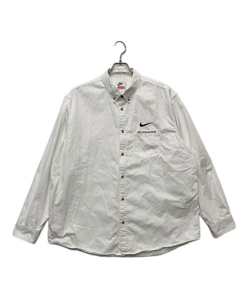 SUPREME（シュプリーム）SUPREME (シュプリーム) NIKE (ナイキ) Cotton Twill Shirt/DC1083-133 ホワイト サイズ:XLの古着・服飾アイテム