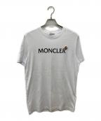 MONCLERモンクレール）の古着「Flocked Logo Patch Vintage Cotton Tee/J20918C00024」｜ホワイト