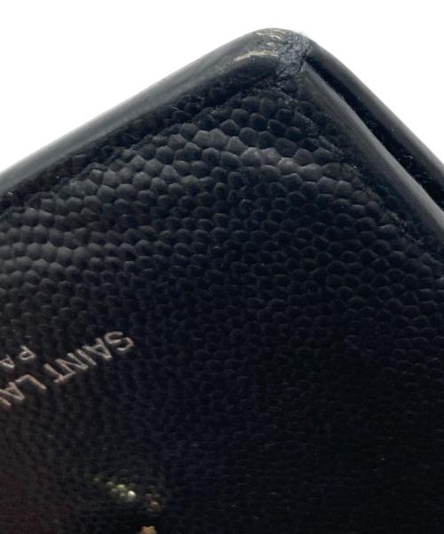 Saint Laurent Paris（サンローランパリ）Saint Laurent Paris (サンローランパリ) METAL-CLIP CARDHOLDER/GRZ584105 ブラックの古着・服飾アイテム