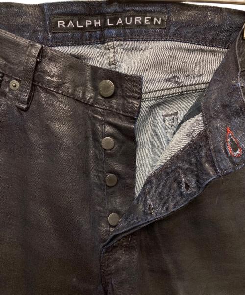 RALPH LAUREN BlackLabel（ラルフローレンブラックレーベル）RALPH LAUREN BlackLabel (ラルフローレンブラックレーベル) ワックスコーティングデニムパンツ インディゴ サイズ:W33の古着・服飾アイテム