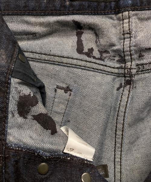 RALPH LAUREN BlackLabel（ラルフローレンブラックレーベル）RALPH LAUREN BlackLabel (ラルフローレンブラックレーベル) ワックスコーティングデニムパンツ インディゴ サイズ:W33の古着・服飾アイテム