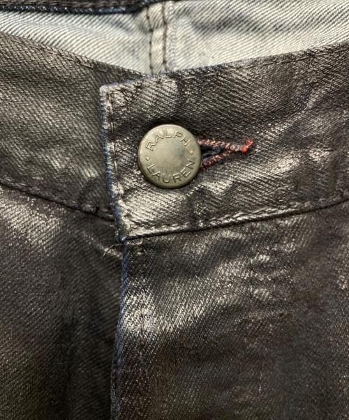 RALPH LAUREN BlackLabel（ラルフローレンブラックレーベル）RALPH LAUREN BlackLabel (ラルフローレンブラックレーベル) ワックスコーティングデニムパンツ インディゴ サイズ:W33の古着・服飾アイテム