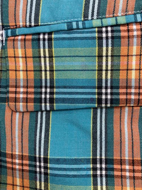 COMME des GARCONS HOMME PLUS（コムデギャルソンオムプリュス）COMME des GARCONS HOMME PLUS (コムデギャルソンオムプリュス) 14SS サマーウールタータンチェックアームカバードッキングレイヤードテーラードジャケット/PM-J076 グリーン サイズ:Ｍの古着・服飾アイテム