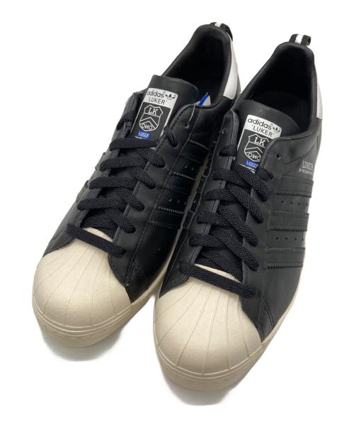 LUKER BY NEIGHBOR HOOD（ルーカーバイネイバーフッド）LUKER BY NEIGHBOR HOOD (ルーカーバイネイバーフッド) adidas Originals (アディダスオリジナル) SUPER STAR 80S/G17201 ブラック サイズ:27cm 未使用品の古着・服飾アイテム