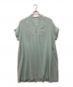 ne quittez pasヌキテパ）の古着「Double Gauze Big Shirts Dress」｜スカイブルー