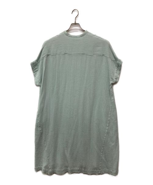 ne quittez pas（ヌキテパ）ne quittez pas (ヌキテパ) Double Gauze Big Shirts Dress スカイブルー サイズ:FREEの古着・服飾アイテム