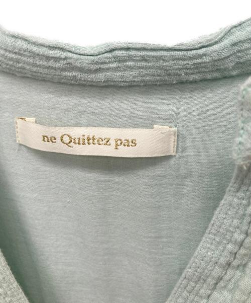 ne quittez pas（ヌキテパ）ne quittez pas (ヌキテパ) Double Gauze Big Shirts Dress スカイブルー サイズ:FREEの古着・服飾アイテム
