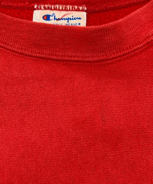 Champion REVERSE WEAVE（チャンピオン リバース ウィーブ）Champion REVERSE WEAVE (チャンピオン リバース ウィーブ) ヴィンテージクルーネックスウェット レッド サイズ:Ｓの古着・服飾アイテム