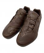 PUMAプーマ）の古着「FUTURE CAT STUDS/ローカットスニーカー/405962-01」｜ブラウン