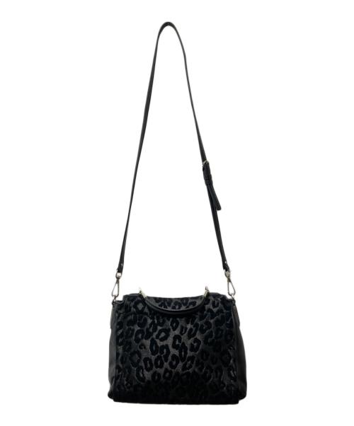 COACH（コーチ）COACH (コーチ) マディソン シェニール オセロット スモール セイディー フラップ サッチェル/26284 ブラックの古着・服飾アイテム