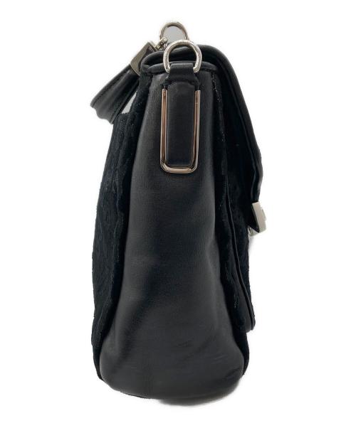 COACH（コーチ）COACH (コーチ) マディソン シェニール オセロット スモール セイディー フラップ サッチェル/26284 ブラックの古着・服飾アイテム