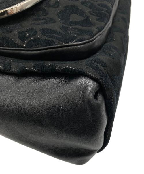 COACH（コーチ）COACH (コーチ) マディソン シェニール オセロット スモール セイディー フラップ サッチェル/26284 ブラックの古着・服飾アイテム