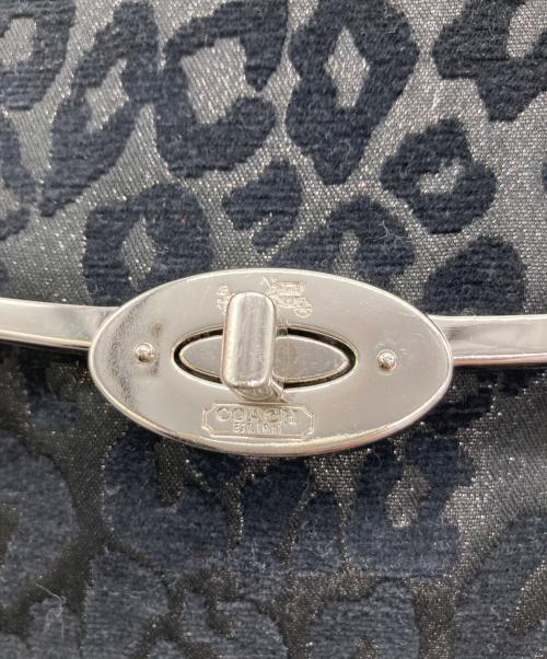 COACH（コーチ）COACH (コーチ) マディソン シェニール オセロット スモール セイディー フラップ サッチェル/26284 ブラックの古着・服飾アイテム