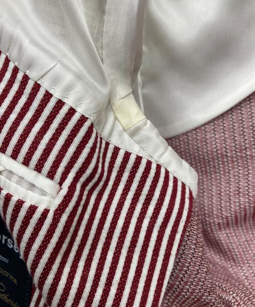 BROOKS BROTHERS（ブルックスブラザーズ）BROOKS BROTHERS (ブルックスブラザーズ) 2Bテーラードジャケット ホワイト×レッド サイズ:39Sの古着・服飾アイテム