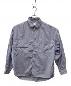 COOTIE PRODUCTIONSクーティープロダクツ）の古着「Stripe Broad L/S Shirt」｜ブルー