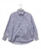 COOTIE PRODUCTIONSクーティープロダクツ）の古着「Stripe Broad L/S Shirt」｜ブルー