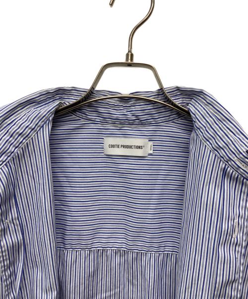 COOTIE PRODUCTIONS（クーティープロダクツ）COOTIE PRODUCTIONS (クーティープロダクツ) Stripe Broad L/S Shirt ブルー サイズ:Ｓの古着・服飾アイテム