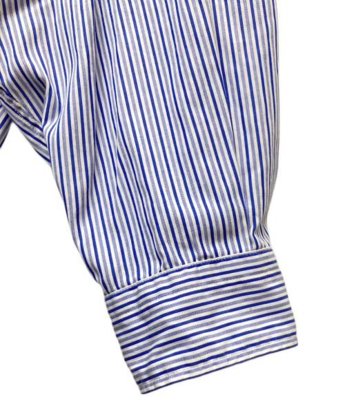 COOTIE PRODUCTIONS（クーティープロダクツ）COOTIE PRODUCTIONS (クーティープロダクツ) Stripe Broad L/S Shirt ブルー サイズ:Ｓの古着・服飾アイテム