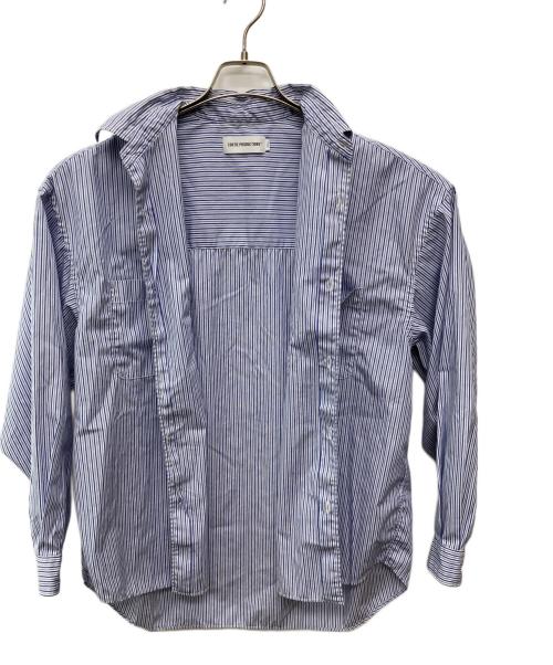 COOTIE PRODUCTIONS（クーティープロダクツ）COOTIE PRODUCTIONS (クーティープロダクツ) Stripe Broad L/S Shirt ブルー サイズ:Ｓの古着・服飾アイテム