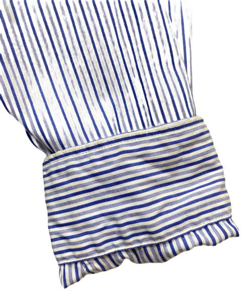 COOTIE PRODUCTIONS（クーティープロダクツ）COOTIE PRODUCTIONS (クーティープロダクツ) Stripe Broad L/S Shirt ブルー サイズ:Ｓの古着・服飾アイテム